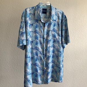 Tommy Bahama XL 100% Silk Short Sleeve Button Down Shirt